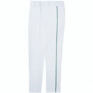 High Five Adult Piped Classic Double Knit White Forest Baseball Pants   S Clothing