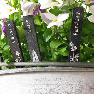 herb markers labels by pippins gifts and home accessories