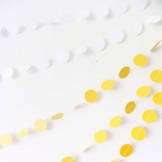 summer yellow ombré paper garland by funky frills uk