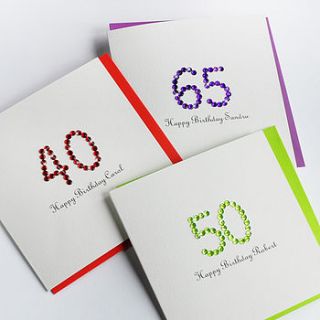 personalised colourful age birthday card by come for a dream