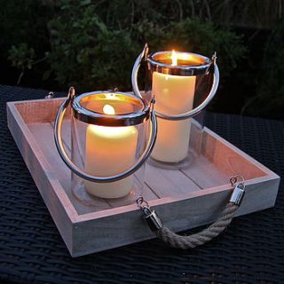 penzance hurricane lantern by london garden trading