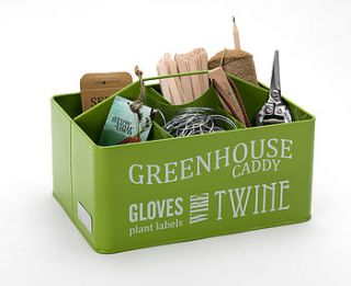 garden greenhouse caddy by freshly forked