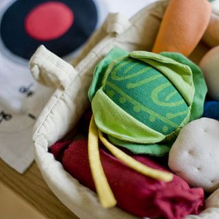fair trade soft toy cooking play set by weaving hope