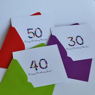 special age birthday card by come for a dream