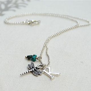 personalised birthstone and charm necklace by penelopetom direct ltd