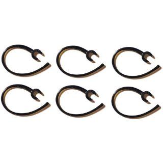 12 Pieces (6 clear/6 black) Earhook Ear Hook Clip Loop Replacement Compatible with Following Bluetooth Headset Cell Phones & Accessories