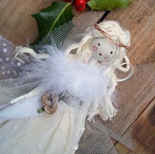 fairy/angel personalised rustic handmade by potting shed designs