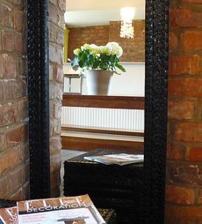 recycled tyre frame dress mirror by tread