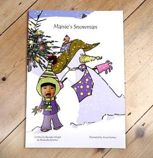 personalised christmas snowman adventure book by itsyourstory