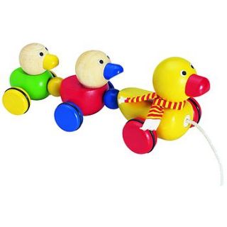 pull along duck family by knot toys