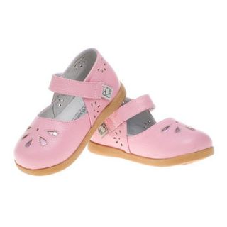 girl's infant real leather white shoes by my little boots