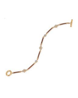 Diamond Cluster Cable Toggle Bracelet