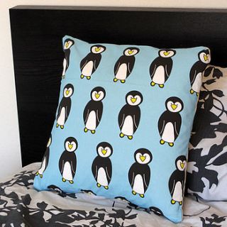 large penguin cushion by edwina.simone