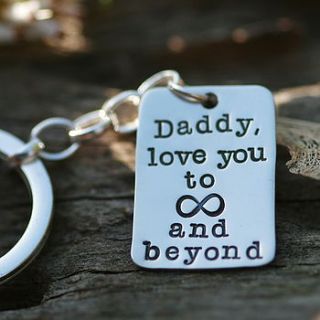 personalised to infinity keyring by joulberry