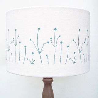 hand printed meadow lampshade by whinberry & antler