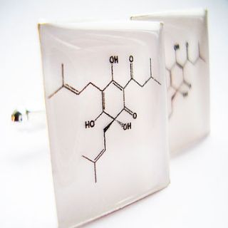 molecular structure beer cufflinks by sophie hutchinson designs