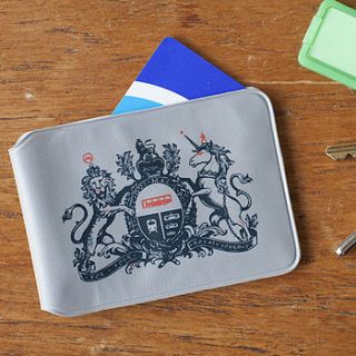 'for your royal journey' travel card holder by hanna melin