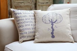 miss peabody tree cushion by one/ of a kind boutique