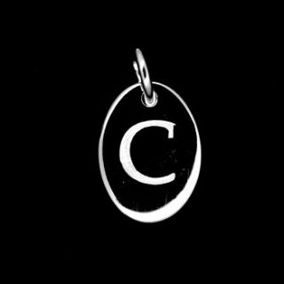 initial charm c by strange of london jewellery