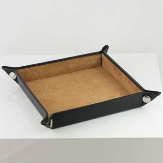 leather valet tray by david hampton leather goods