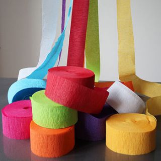 paper crepe streamers by pearl and earl