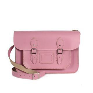 leather satchel pastel collection, medium by bohemia