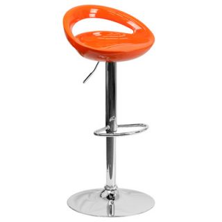 FlashFurniture Contemporary Plastic Adjustable Height Bar Stool CH TC3 1062 S