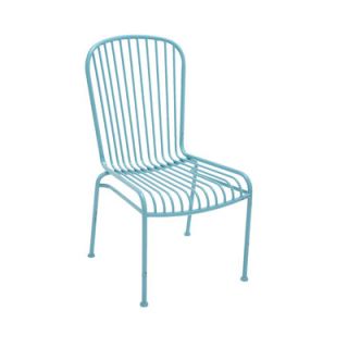 Woodland Imports The Metal Side Chair 6531 Finish Blue