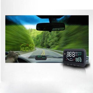 ifound Updated 2nd Gen Car HUD Vehicle mounted Head Up Display System OBD Ⅱ Universal Overspeed Warning  Vehicle Overhead Video 