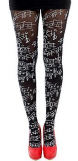 musical note tights by marigold charms