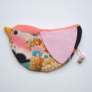 kimono bird purse by kuddyco