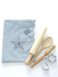 handmade children's baking set bag by ticketty boo