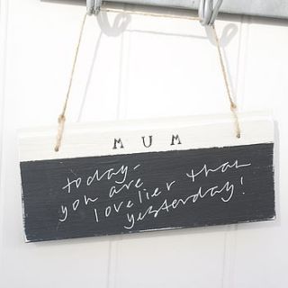 personalised chalkboard sign by abigail bryans designs