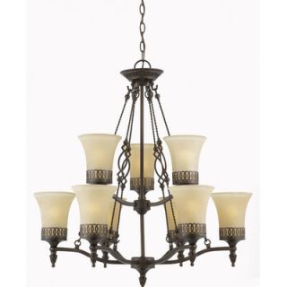 Triarch Lighting York 9 Light Chandelier