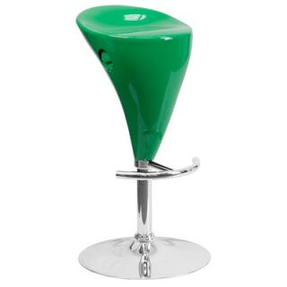 FlashFurniture Contemporary Plastic Adjustable Height Bar Stool CH TC3 81003 