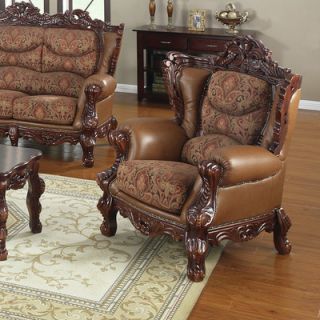 Wildon Home ® Empire Chair EM3620C CH / EM3621C Color Lite Brown