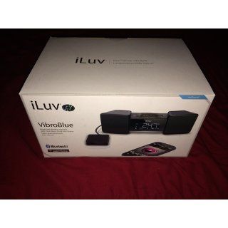 iLuv VibroBlue Bluetooth Wireless Speaker and Alarm Clock with Shaker (Black)   Players & Accessories