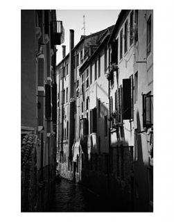 venice, italy, black and white print by paul cooklin