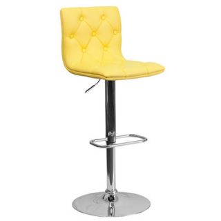 FlashFurniture Contemporary Tufted Vinyl Adjustable Height Bar Stool CH 11208