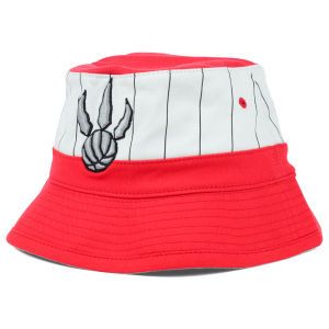 Toronto Raptors Mitchell and Ness NBA Pin Stripe Bucket Hat