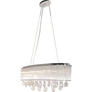 ET2 Lighting ET2 E22298 18PC Polished Chrome Gala 7 Light Pendant