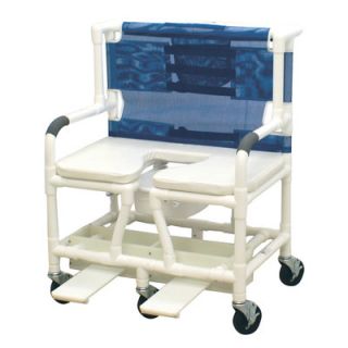 MJM International Bariatric Commode Shower Chair and Optional Sliding
