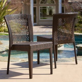 Christopher Knight Home Dusk Outdoor Wicker Chairs (set Of 2)