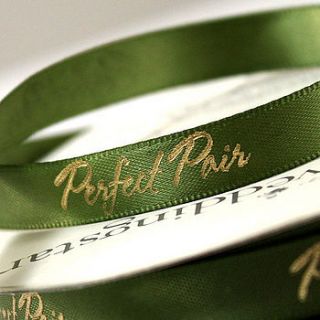 'perfect pair' wedding ribbon by contemporary weddings