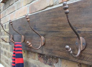 reclaimed wooden acorn hat and coat hook by möa design