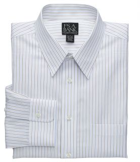 Traveler Tailored Fit Point Collar Stripe Dress Shirt JoS. A. Bank
