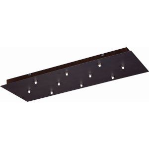 ET2 Lighting ET2 EC95025 BZ Bronze RapidJack 10 Light Canopy