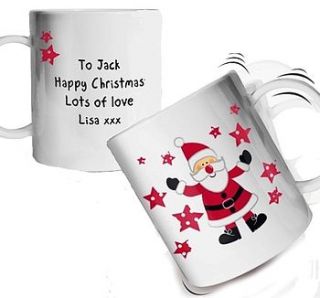 personalised drop proof christmas mug by sleepyheads