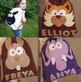 personalised teeny beanie nursery bags by teeny beanies