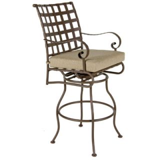 Powell Big and Tall Palm Tree Counter Stool with Arms